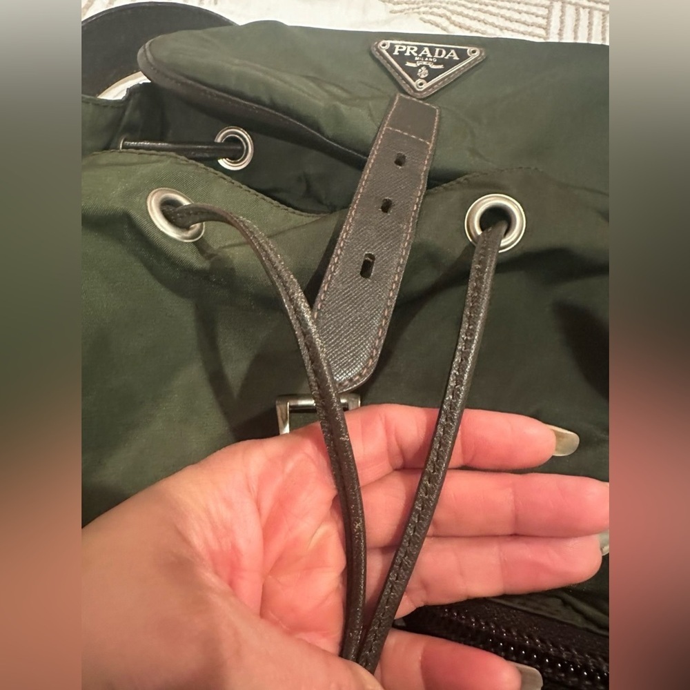 Prada Olive Green Men's Backpack - Picture 6 of 12